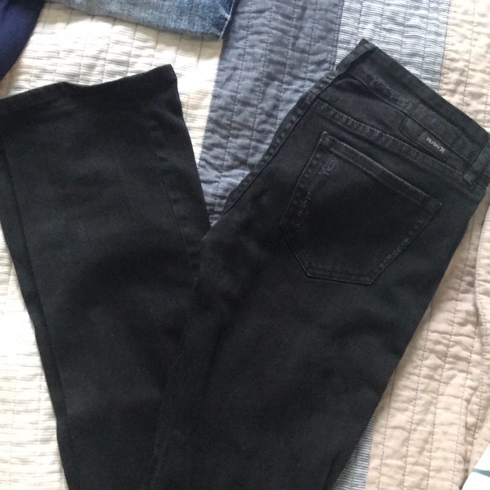 Black Slim Bootcut Jeans.